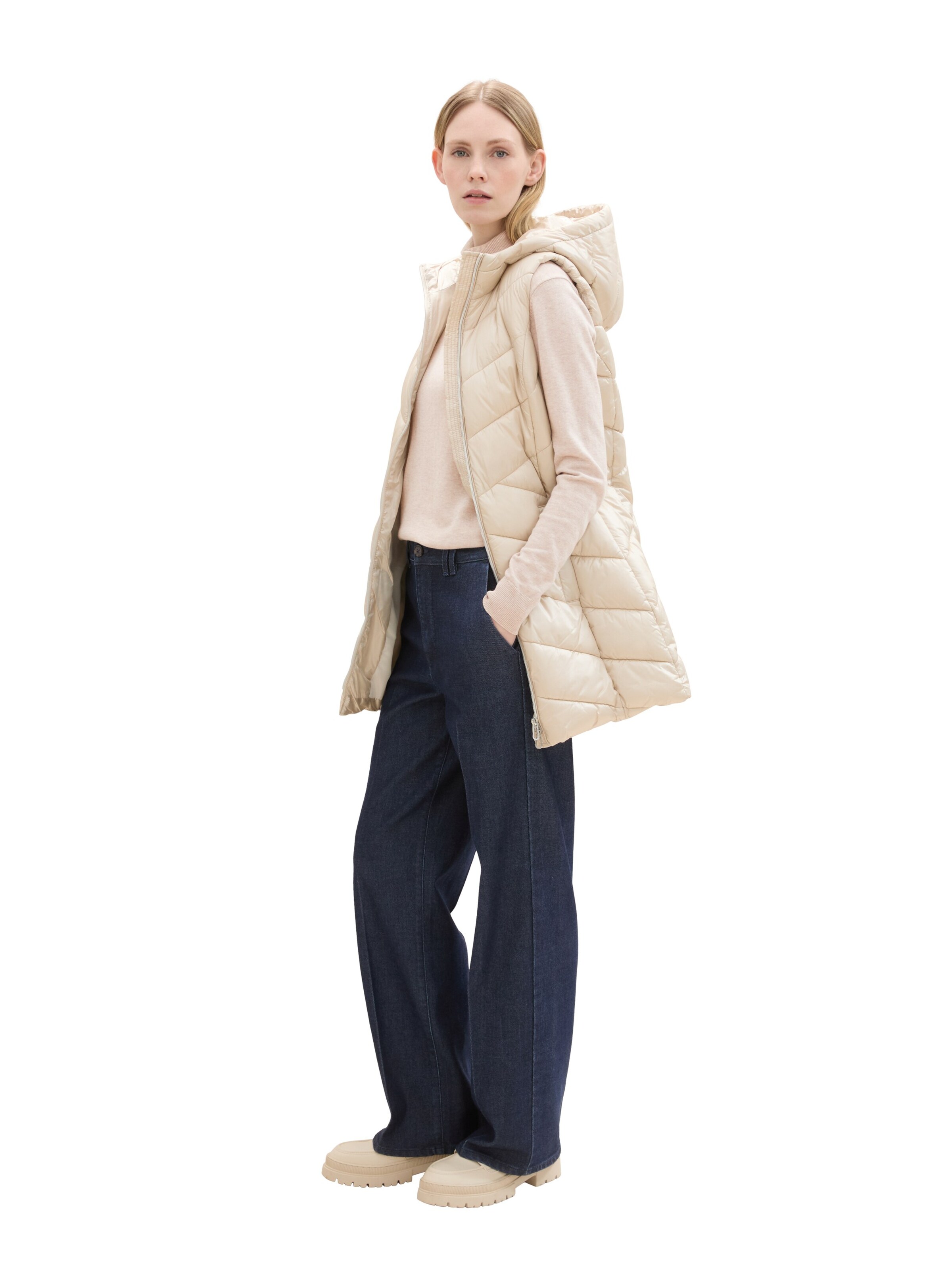 Gilet TOM TAILOR en beige