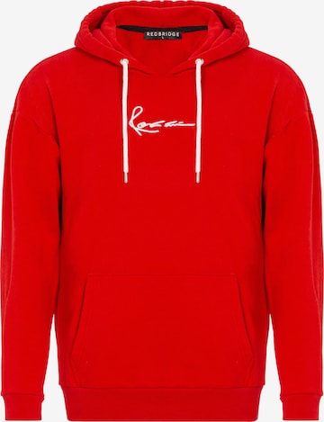 Redbridge Sweatshirt 'Mansfield' in Rood: voorkant