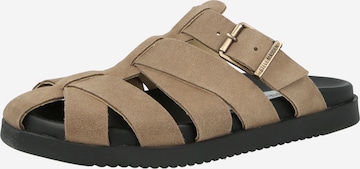 smėlio STEVE MADDEN Šlepetės 'Mamba': priekis