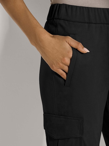 Coupe slim Pantalon cargo MADELEINE en noir