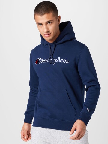 Sweat-shirt Champion Authentic Athletic Apparel en bleu : devant