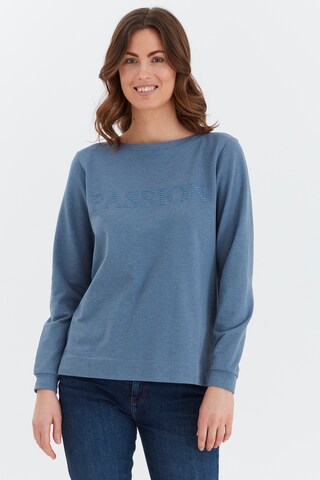 Fransa Sweatshirt in Blauw: voorkant