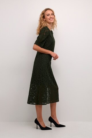 Cream Dress 'Bana' in Green