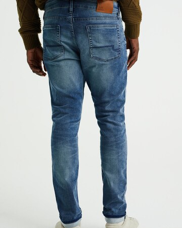 WE Fashion Slimfit Jeans i blå