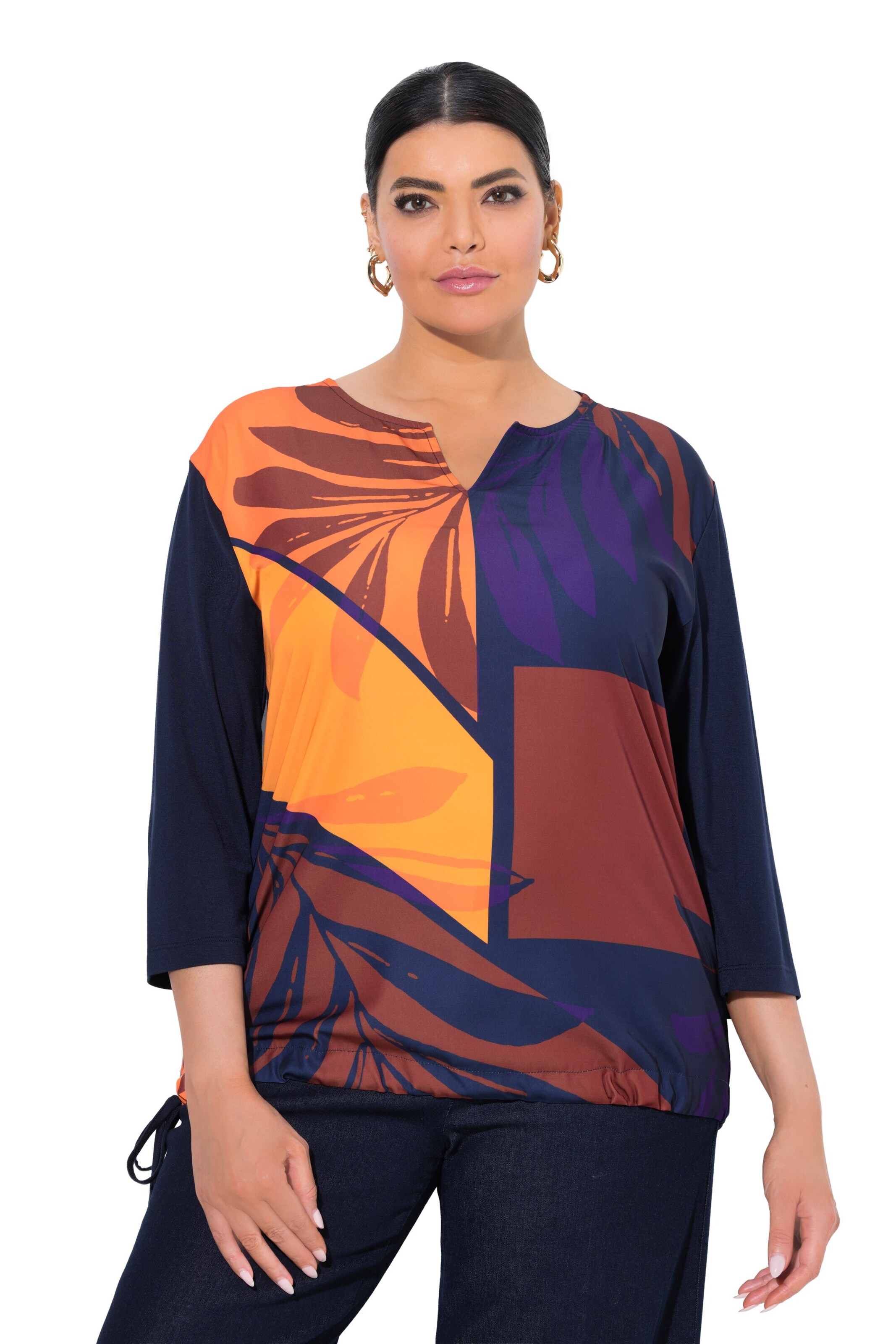 Ulla Popken Shirt in Gemengde kleuren: voorkant