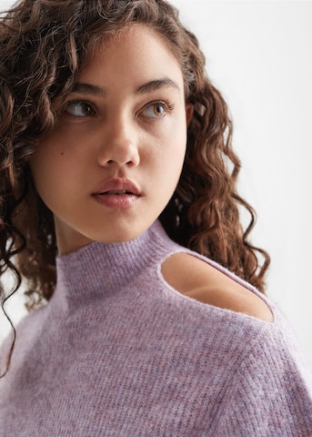 MANGO TEEN Sweater 'Cutwarm' in Purple