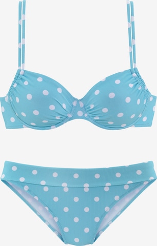 LASCANA Bikini in Blauw: voorkant