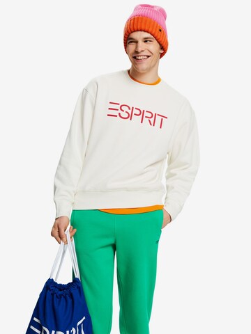 Sweat-shirt ESPRIT en blanc : devant