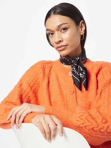 MSCH COPENHAGEN Knit Cardigan 'Peggy' in Orange