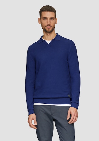 s.Oliver Trui in Blauw: voorkant