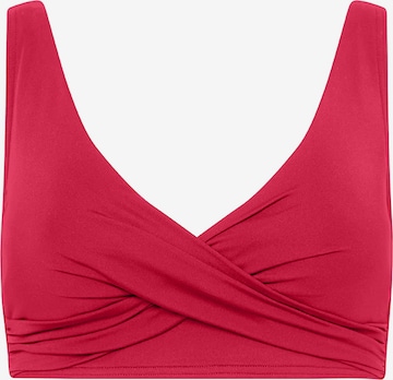 SEA LEVEL Bikinitop 'Essentials Edit' in Rood: voorkant