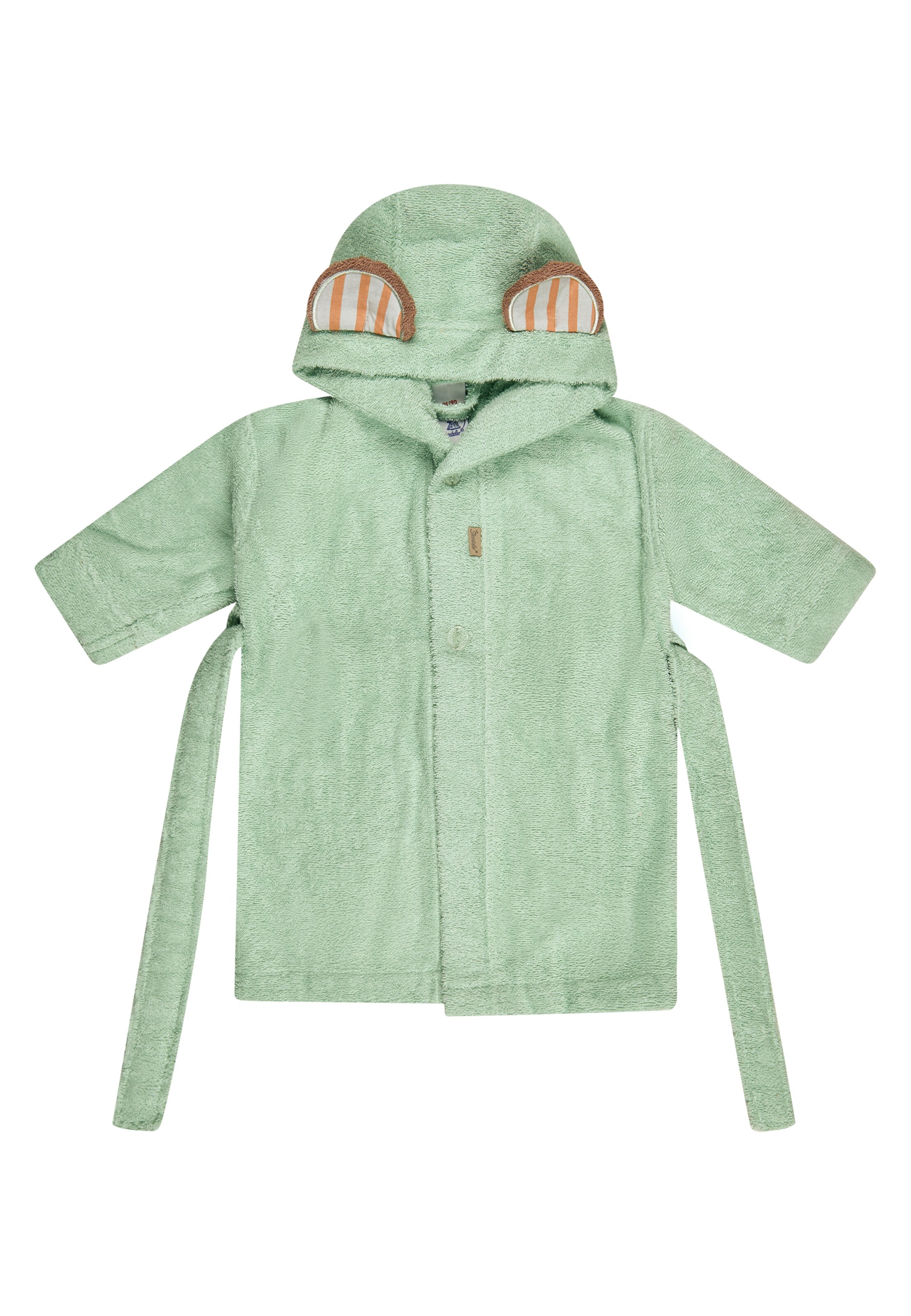 STERNTALER Bathrobe 'BÄR Bo' in Green