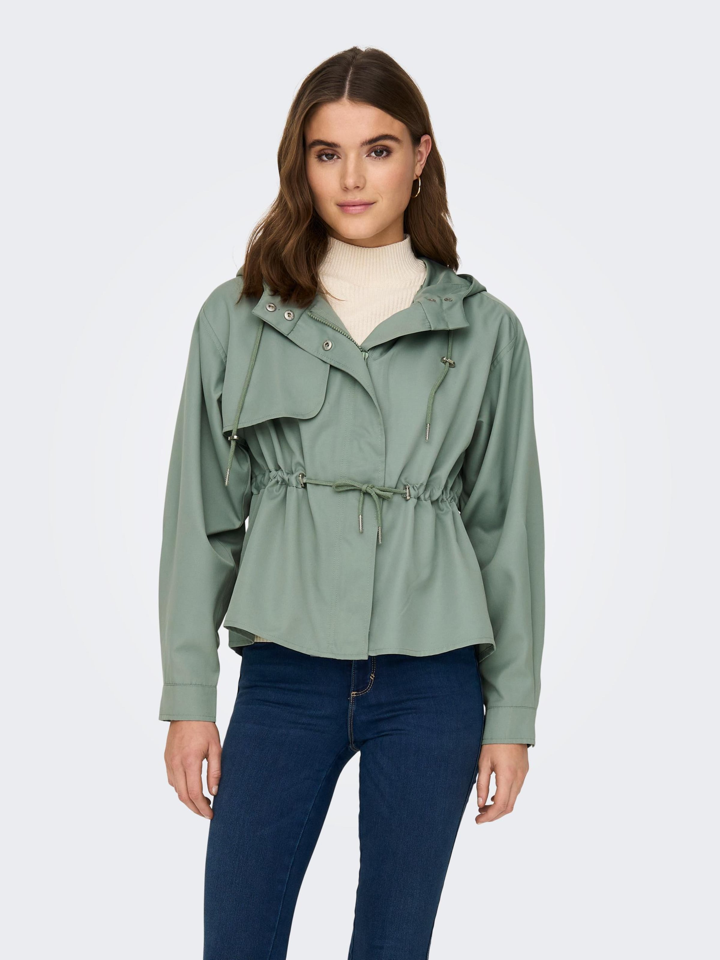 ONLY Between-Season Jacket 'Chloe' in Green | ABOUT YOU