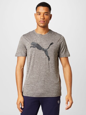 PUMA - Camiseta funcional 'TRAIN FAV' en gris: frente