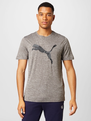 PUMA Performance Shirt 'TRAIN FAV' in Grey: front