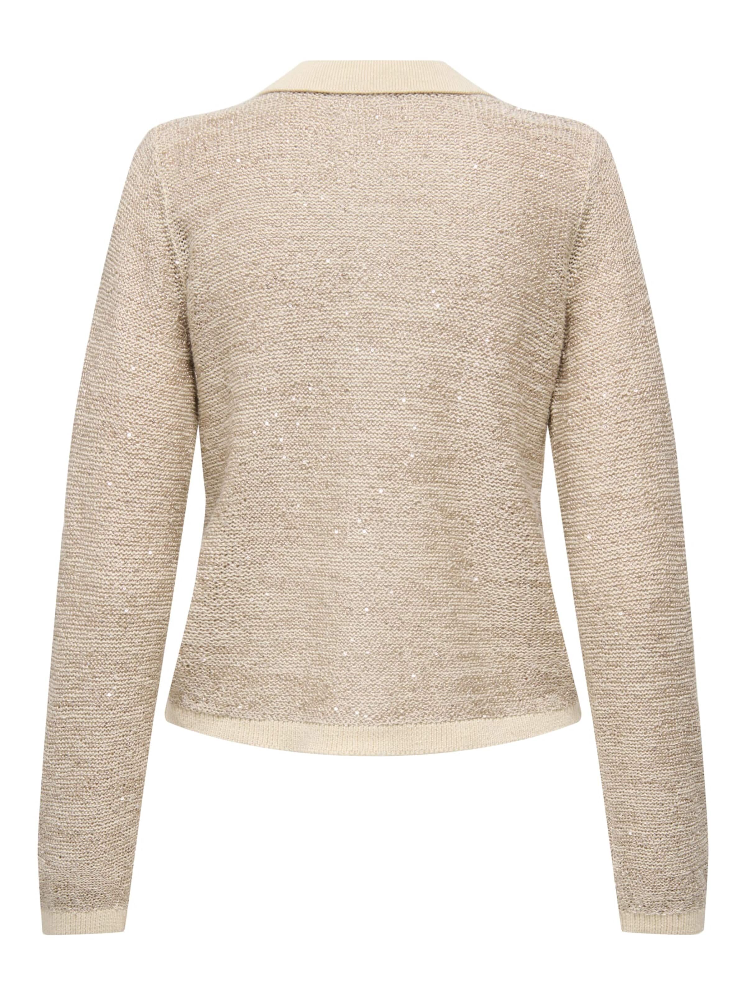 Jaqueline de Yong Gebreid vest 'Mia' in Beige