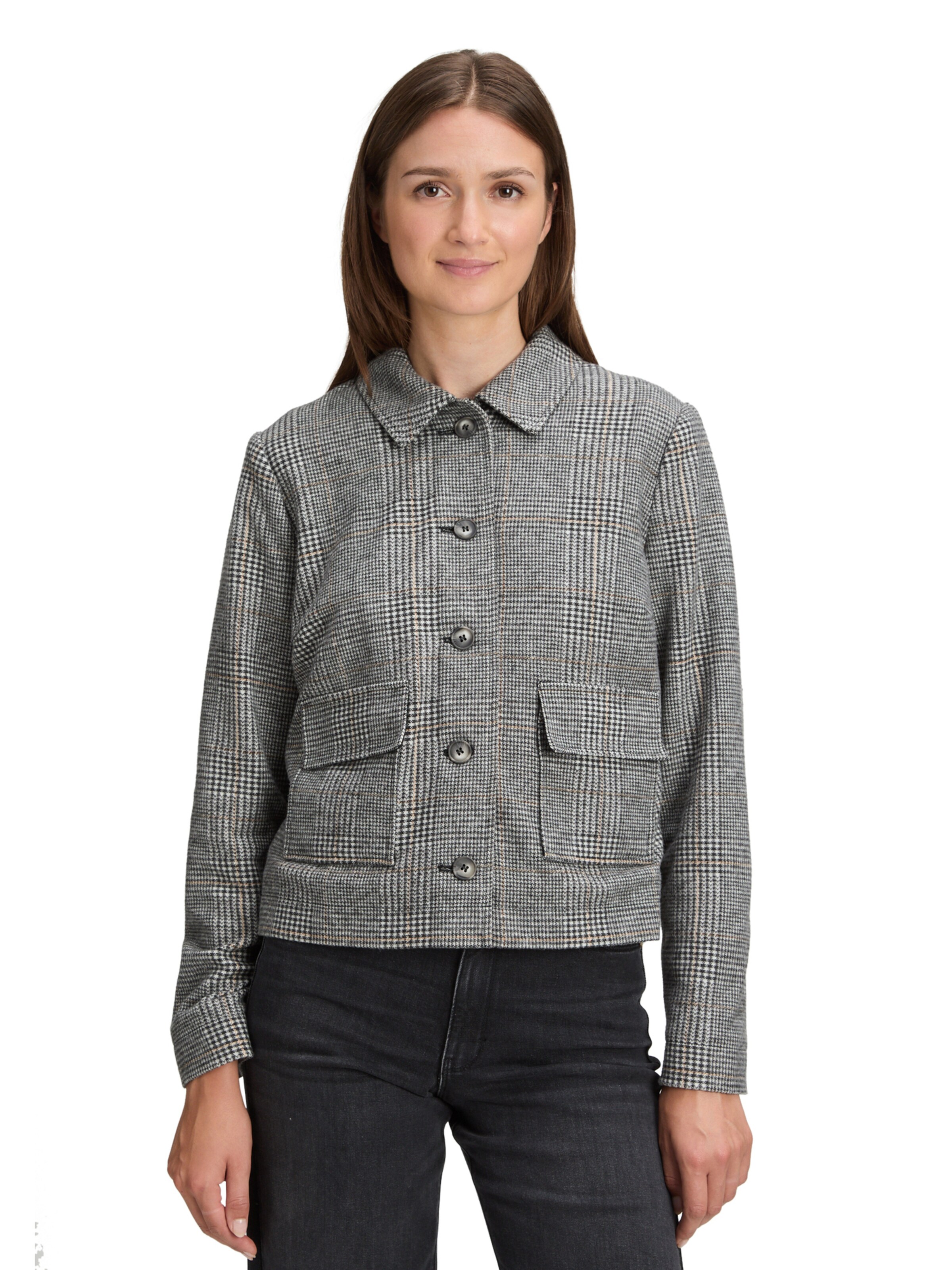 Betty & Co Between-Season Jacket in Grey: front