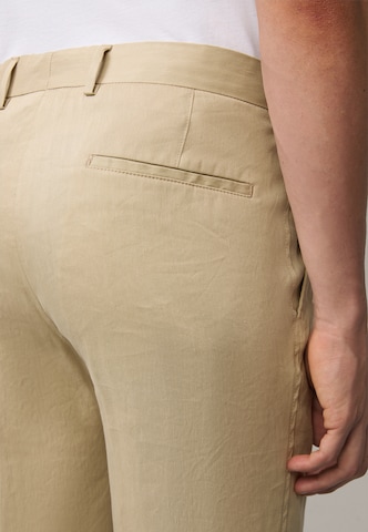 Coupe slim Pantalon à plis STRELLSON en beige