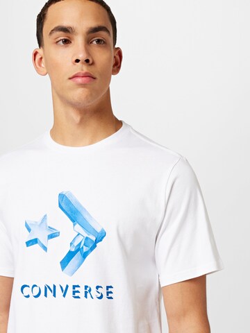 CONVERSE T-Shirt 'Crystals' in Weiß