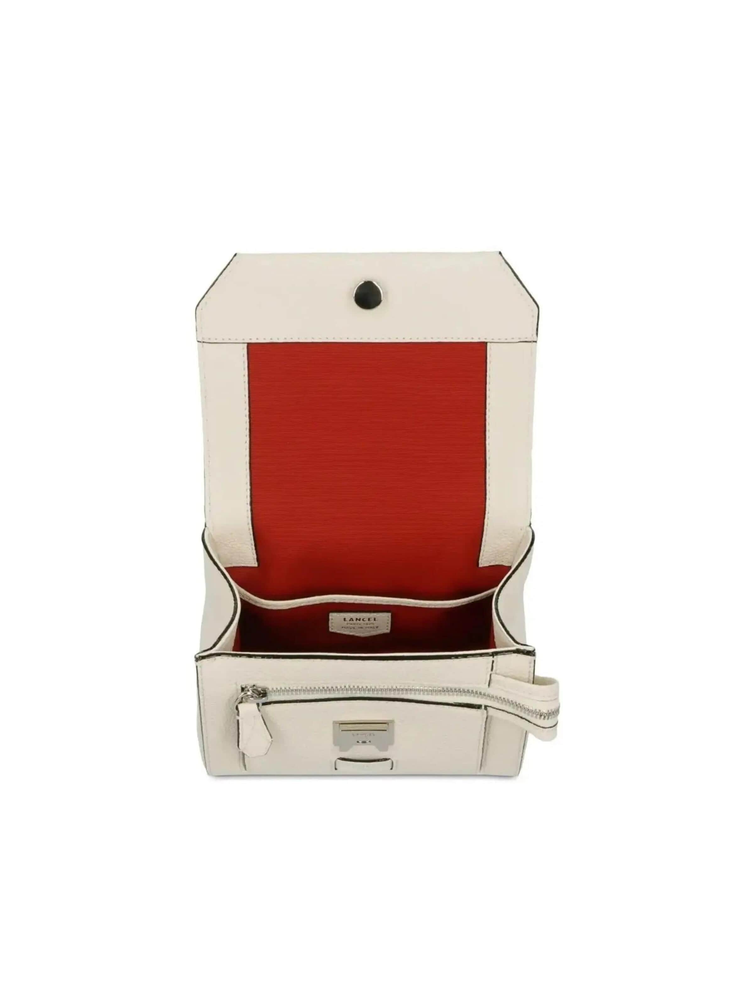 Borsa a spalla 'Sac Rabat S Lancel Ninon Blanc' di Lancel in bianco