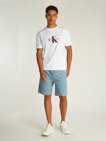 Calvin Klein Jeans Koszulka w kolorze biały