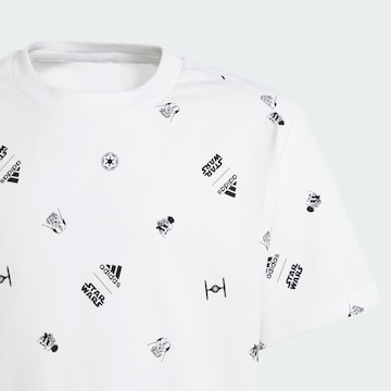 T-Shirt fonctionnel 'Adidas x Star Wars Z.N.E.' ADIDAS SPORTSWEAR en blanc