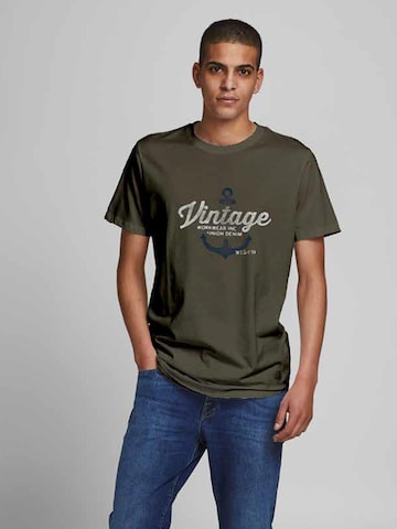 JACK & JONES T-Shirt 'SAILOR' in Grün: predná strana