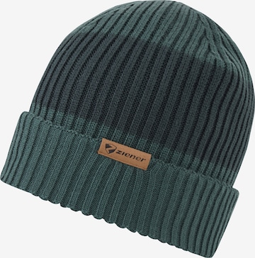 ZIENER Beanie 'INDRI' in Green: front