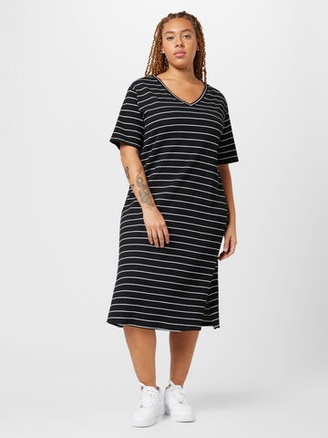 ONLY Carmakoma Dress 'FINE' in Black: front