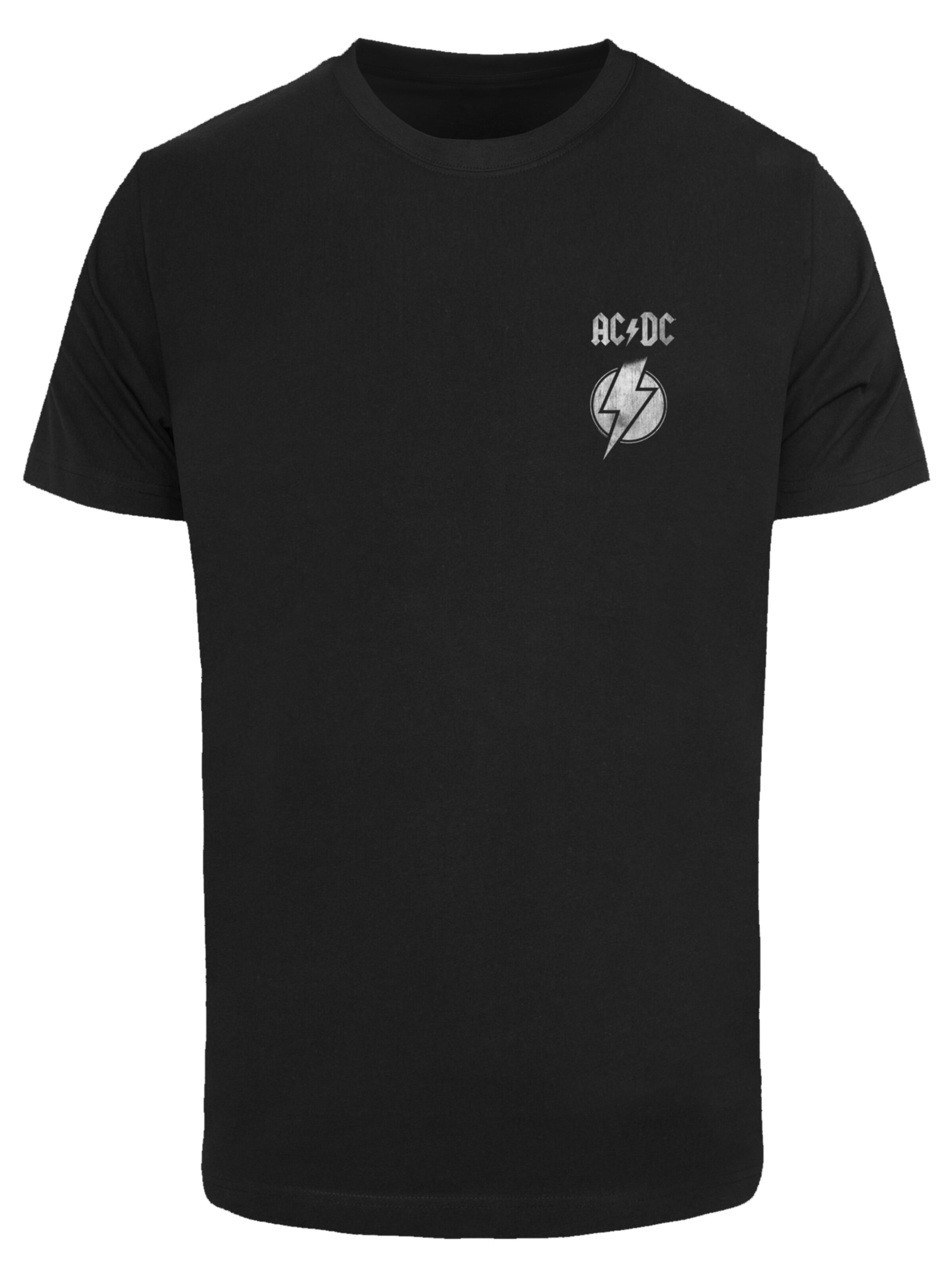F4NT4STIC T-Shirt 'ACDC Lightning Bolt' in Schwarz: Vorderseite