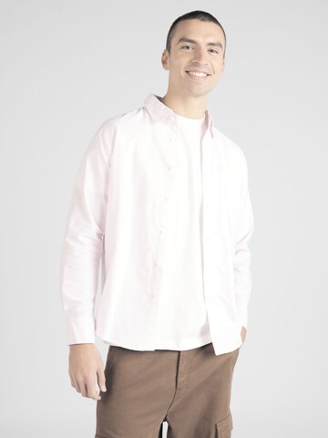 Coupe regular Chemise AÉROPOSTALE en rose : devant