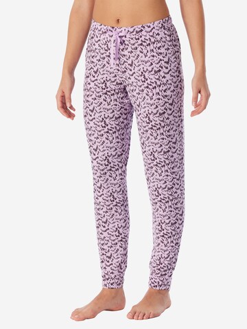 Pantalon de pyjama ' Mix & Relax ' SCHIESSER en rose : devant