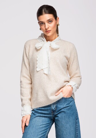 Ombre Sweater in Beige: front