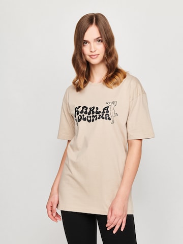 T-Shirt 'KOLUMNA' ABOUT YOU x StayKid en beige : devant