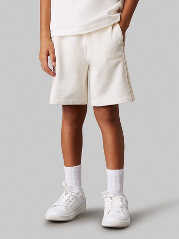 Loosefit Pantalon Calvin Klein Jeans en gris : devant