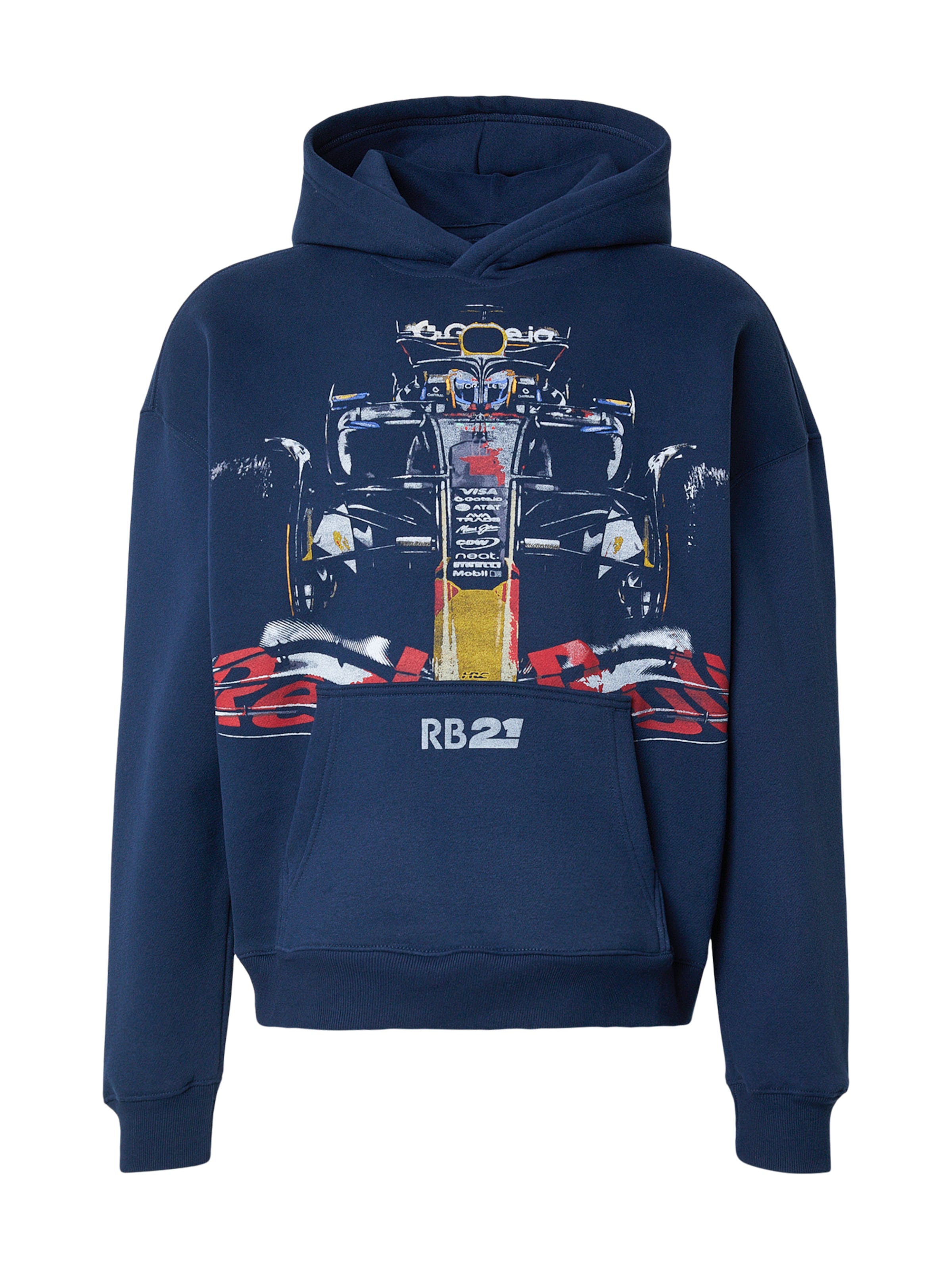 HOLLISTER Majica 'REDBULL' | modra barva: sprednja stran