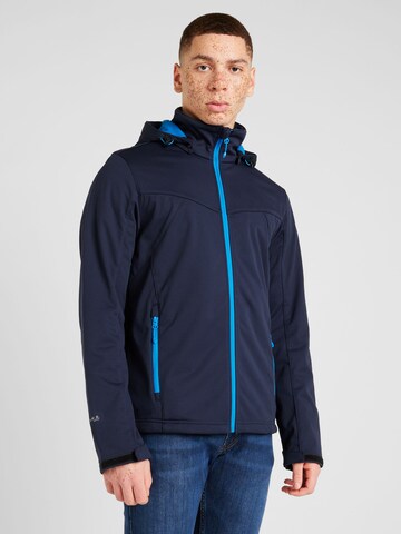 ICEPEAK Outdoorjas 'Biggs' in Blauw: voorkant