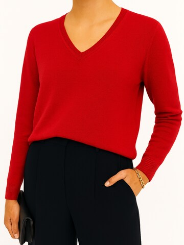 WEARABLE STORIES Pullover 'Ginny' in Rot: Vorderseite
