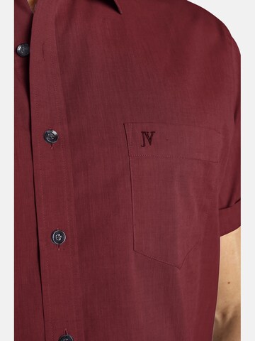 Jan Vanderstorm Comfort fit Overhemd 'Evin' in Rood