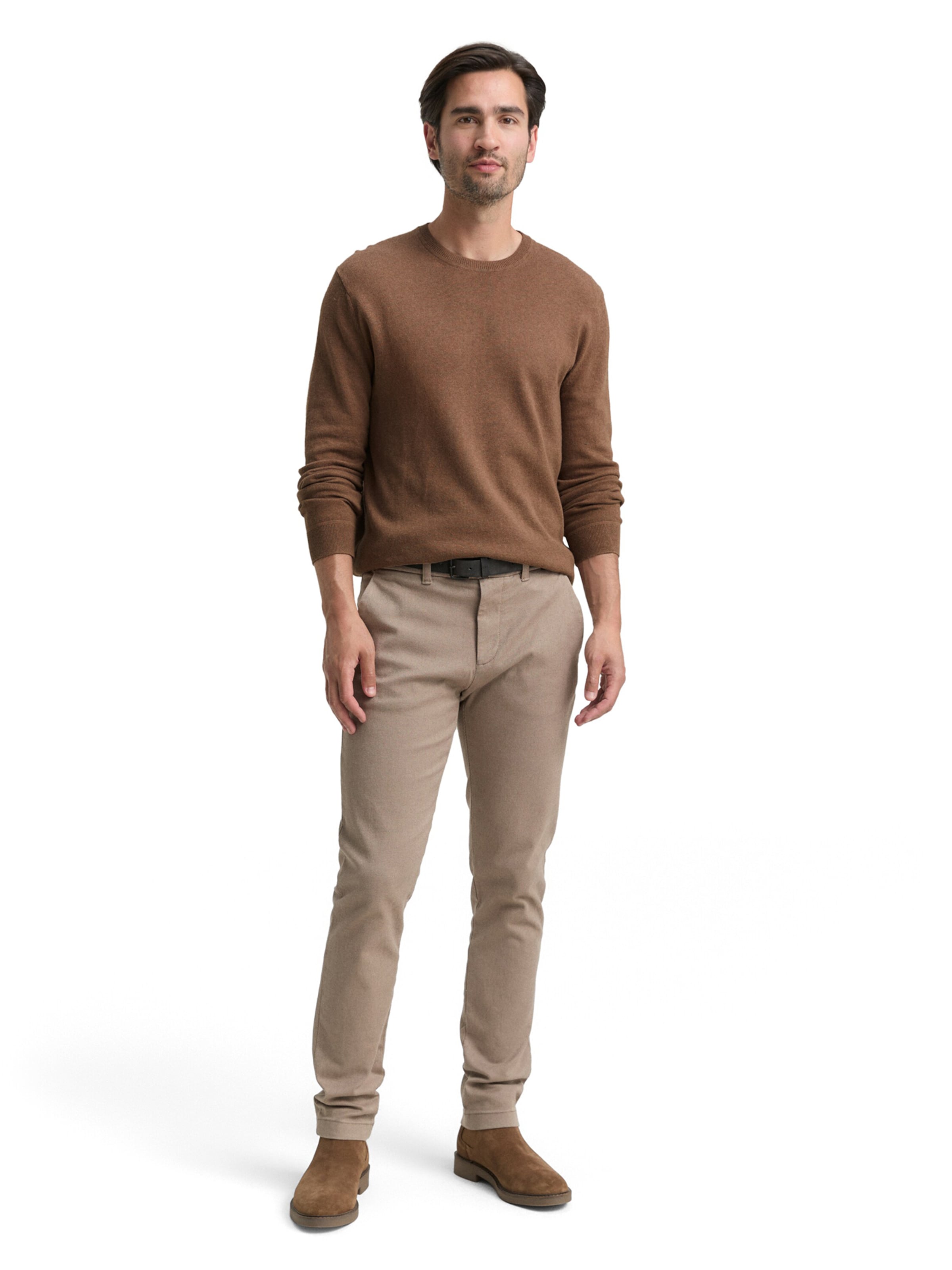 TOM TAILOR Sweater in Brown
