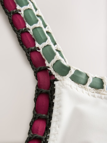 T-shirt Top per bikini di Next in bianco