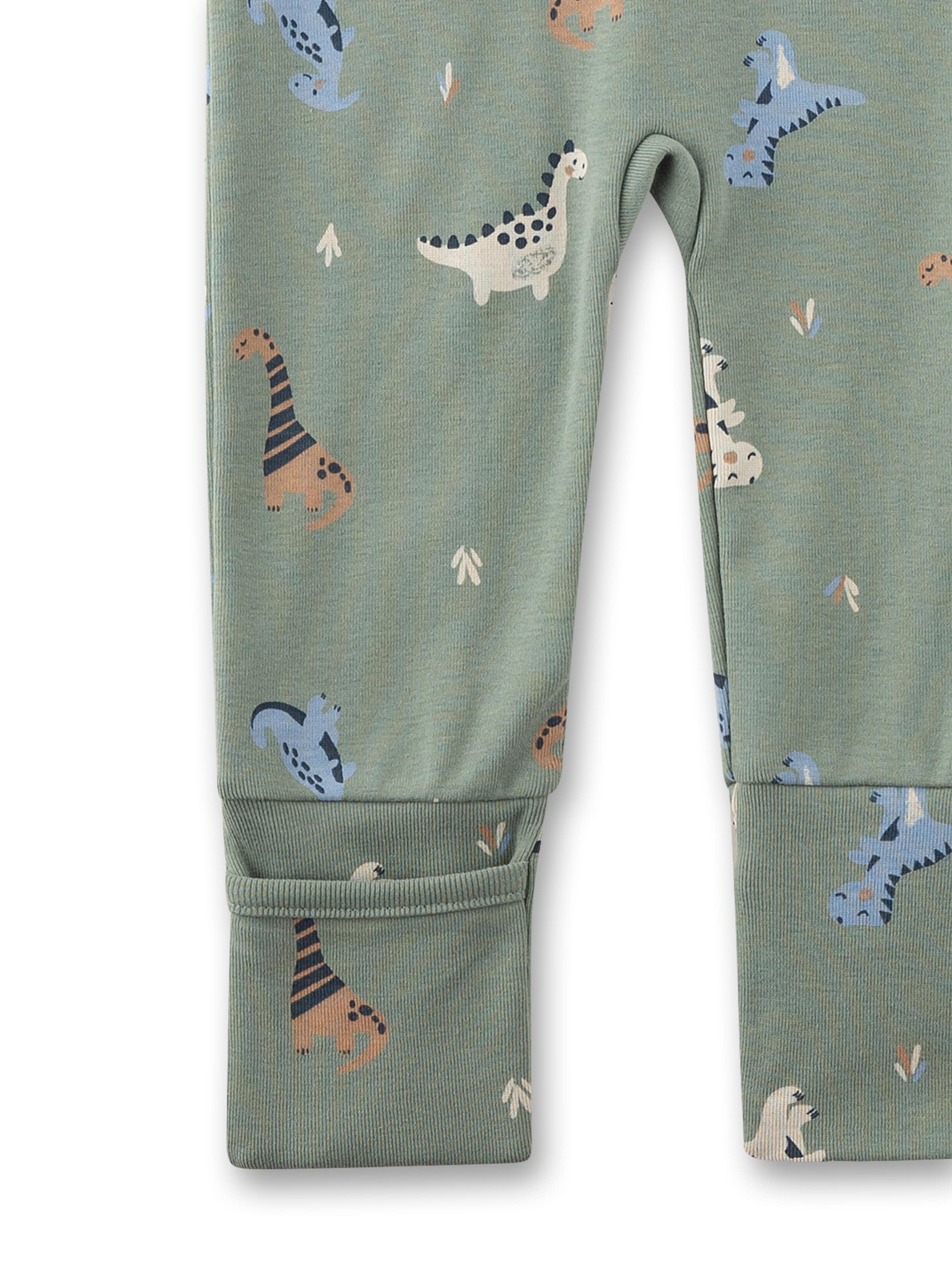 Tutina / body per bambino 'Dinos' di Sanetta in verde