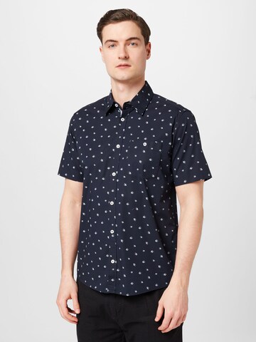 s.Oliver Regular fit Button Up Shirt in Blue: front