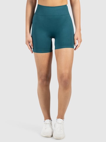 Smilodox Slimfit Sportbroek ' Harly ' in Groen: voorkant