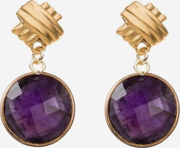 Gemshine Earrings in Gold: front