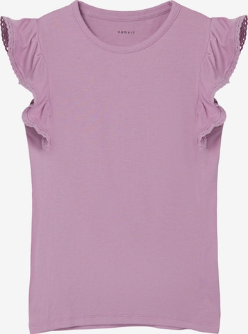 NAME IT T-shirt 'Julia' i lila: framsida