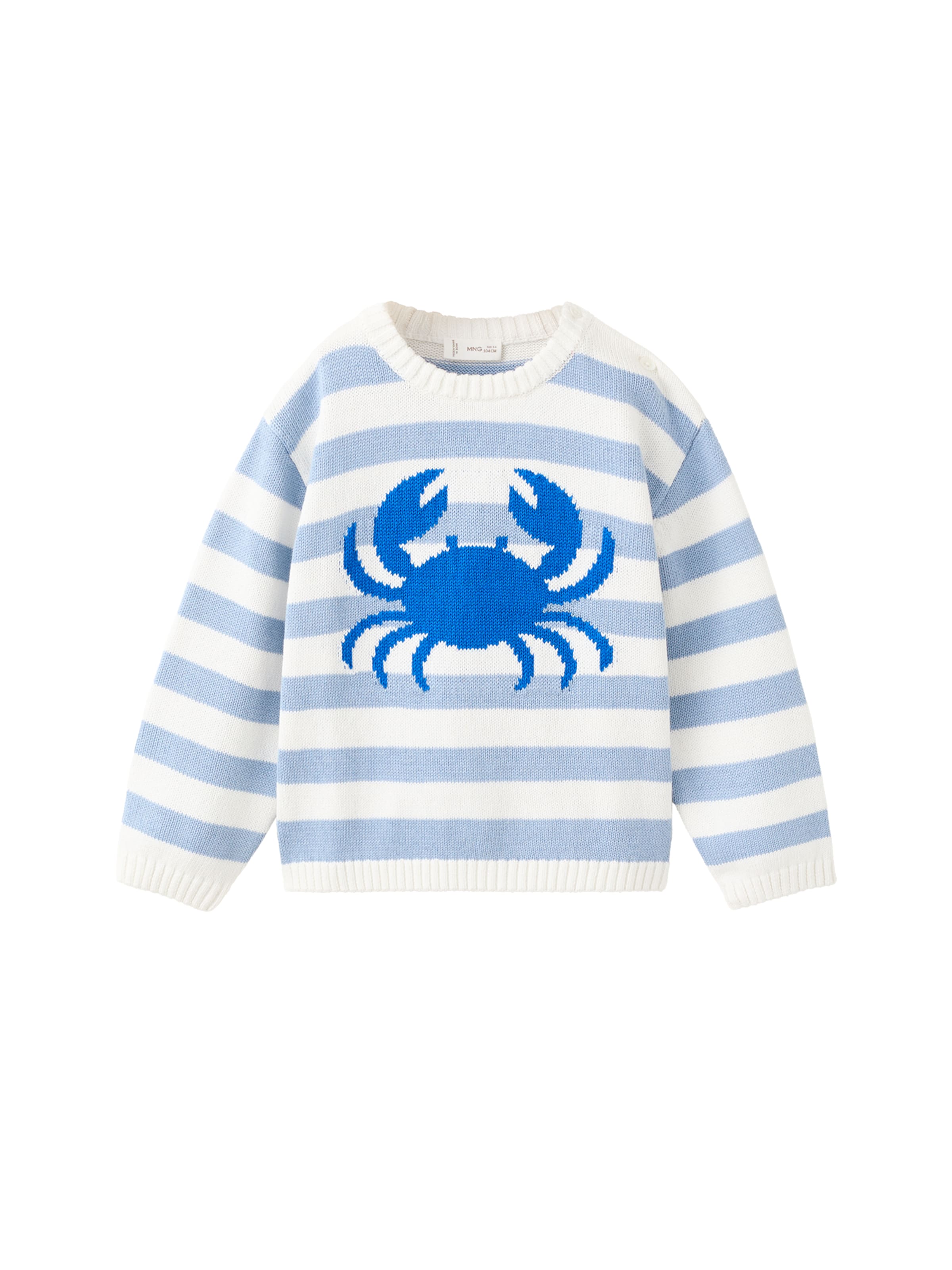 Pull-over 'RO' MANGO KIDS en bleu : devant