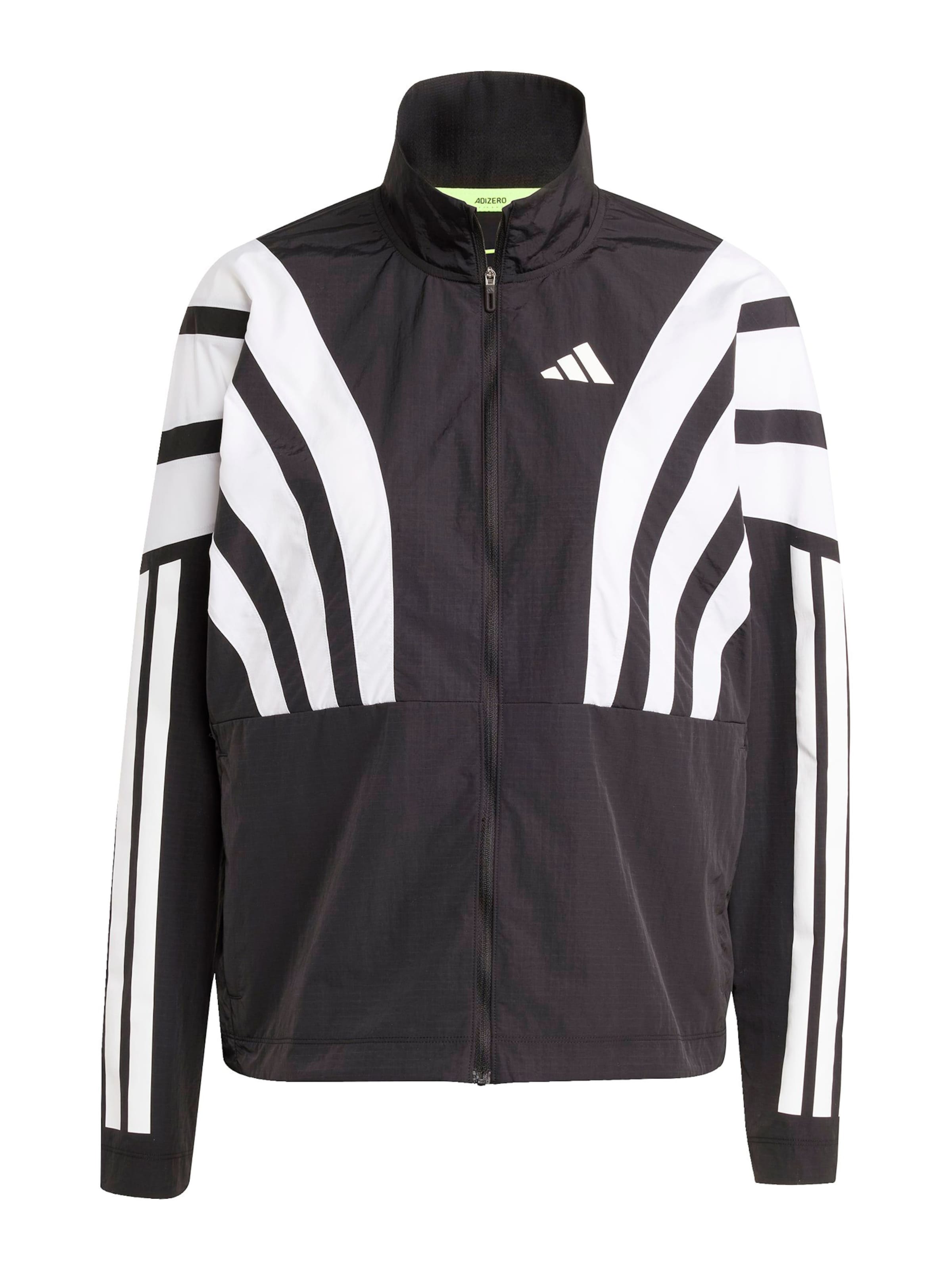 ADIDAS PERFORMANCE Športová bunda &#x27;ADIZERO&#x27; - Čierna: predná strana