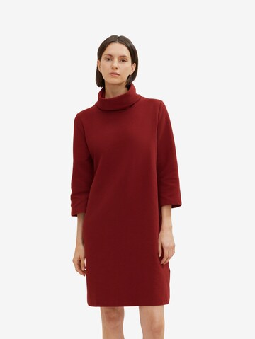 TOM TAILOR Jurk in Rood: voorkant