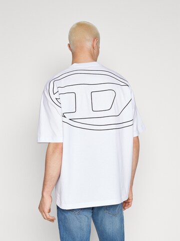 DIESEL Tričko 'BOGGY-MEGOVAL-D' – bílá: přední strana